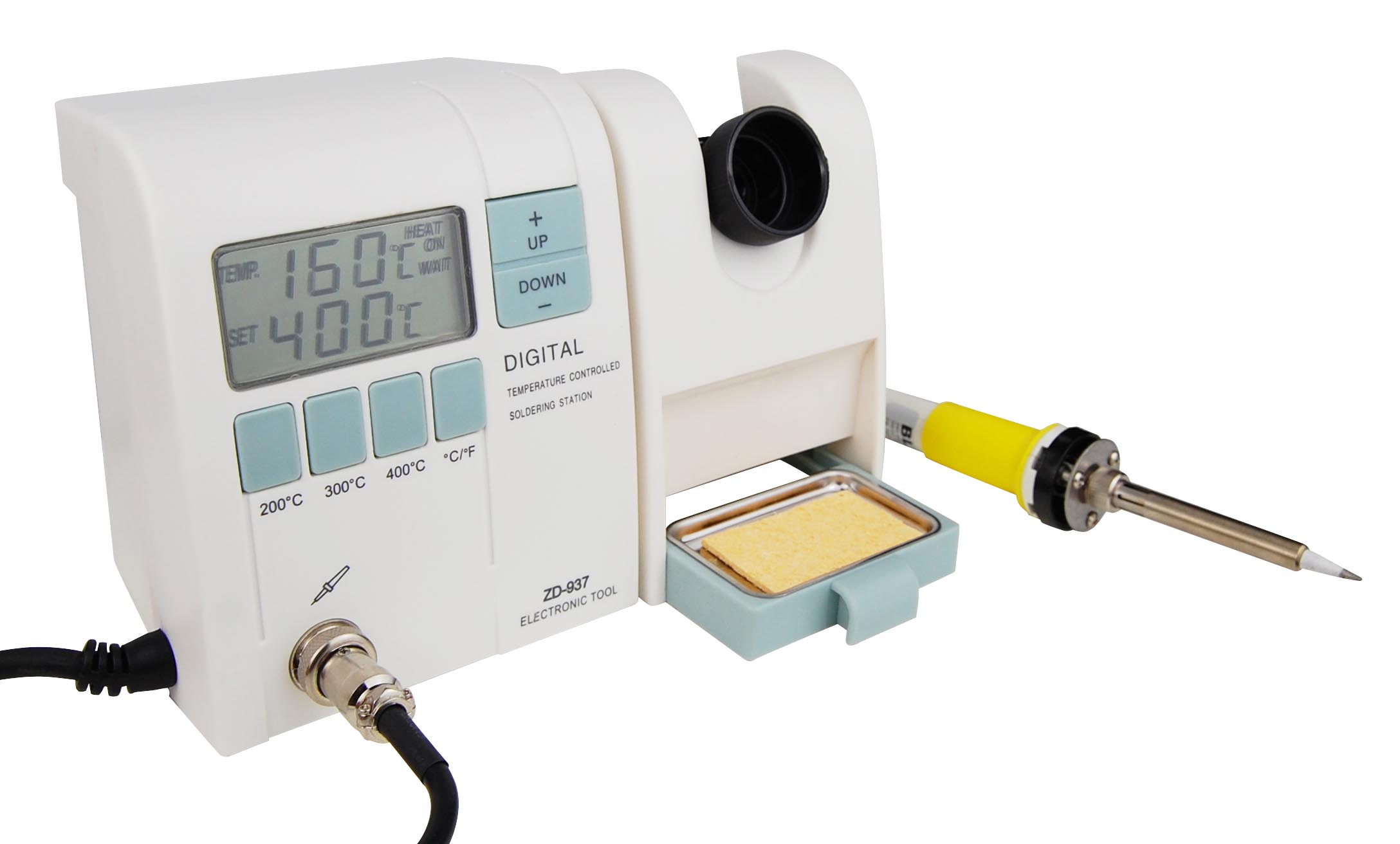 Ein Sensor im Lötkolben meldet die aktuelle Temperatur an die Lötstation.