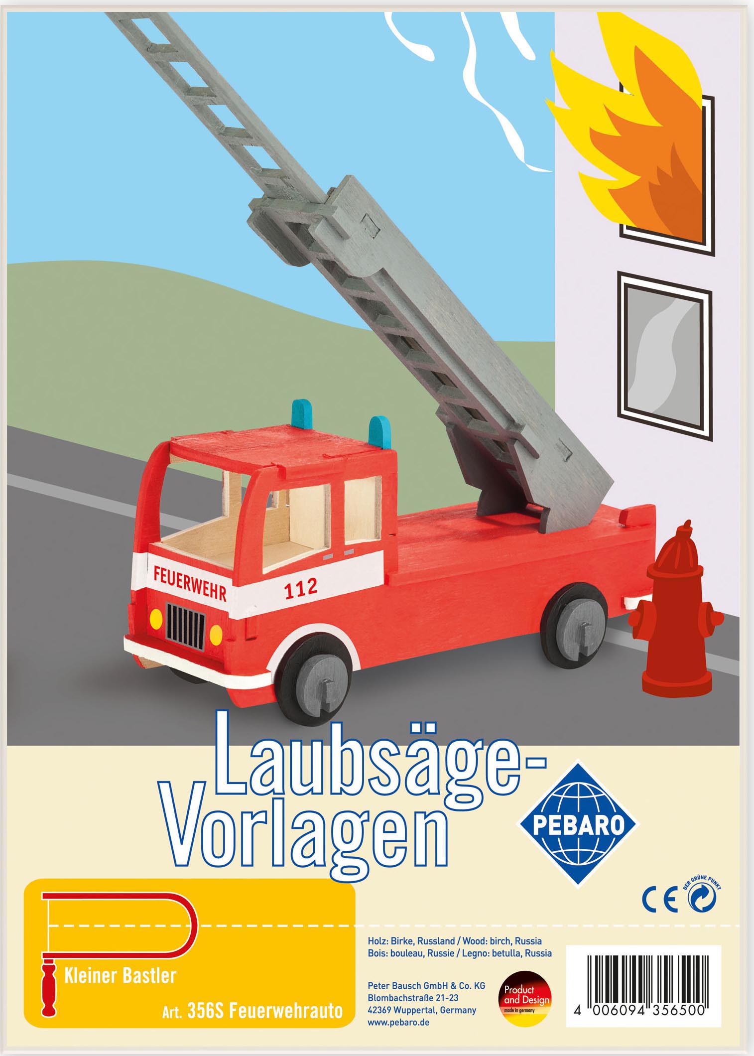 Die Vorlage besteht aus 1 DIN A4 Platte.