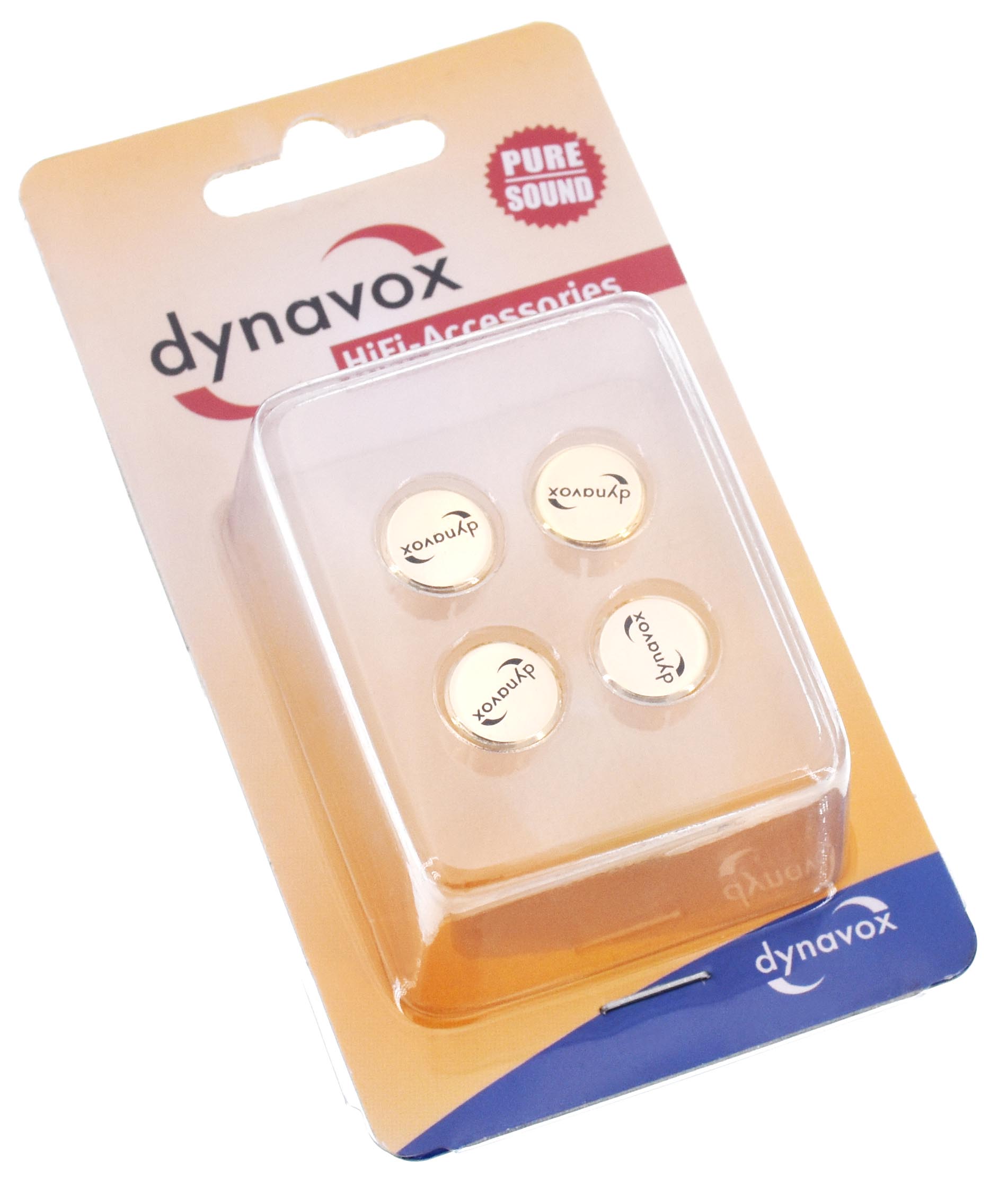 So werden die Dynavox Schutzkappen für Cinchbuchsen geliefert.