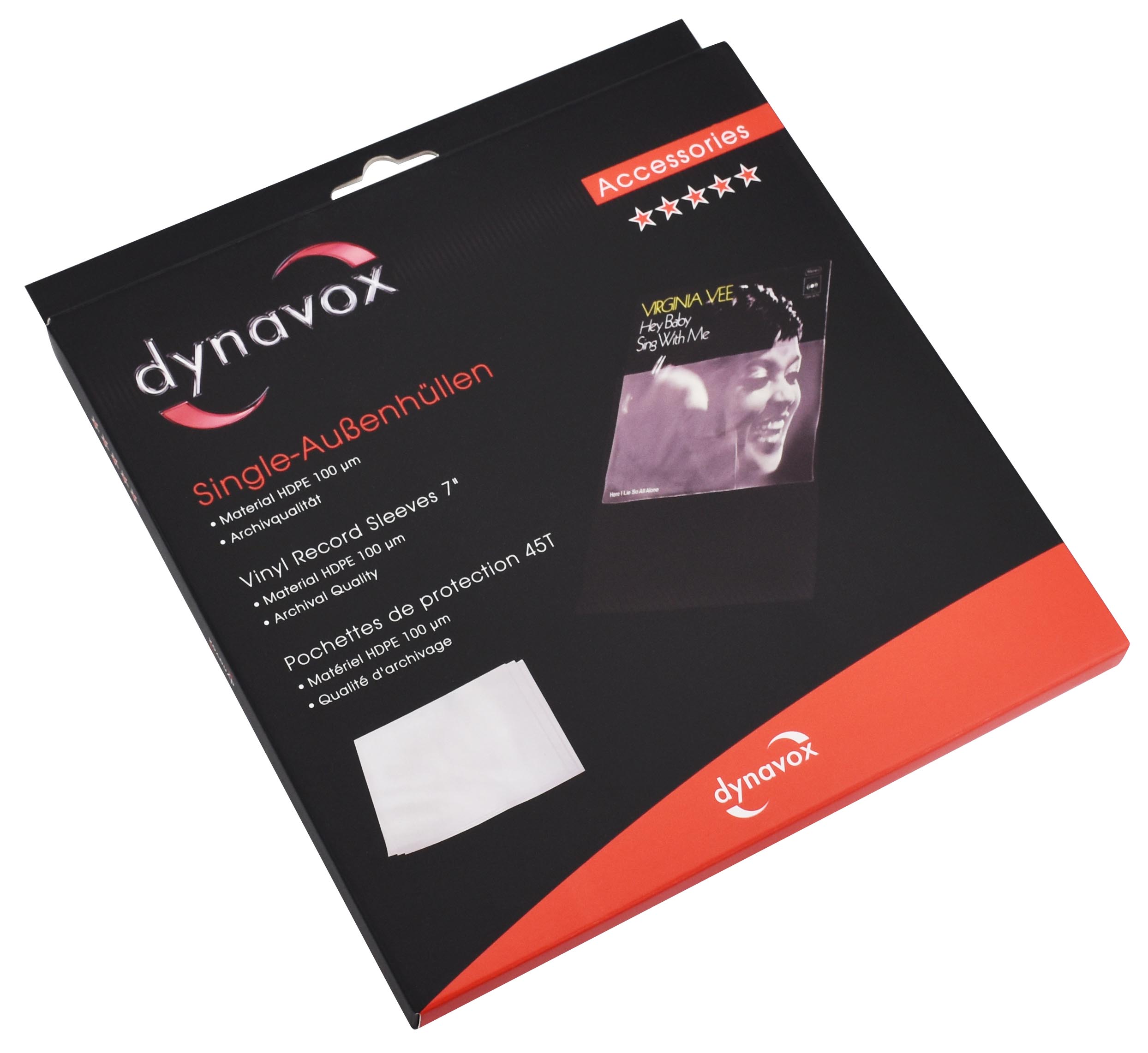 So werden die Dynavox Single Schutzhüllen geliefert.