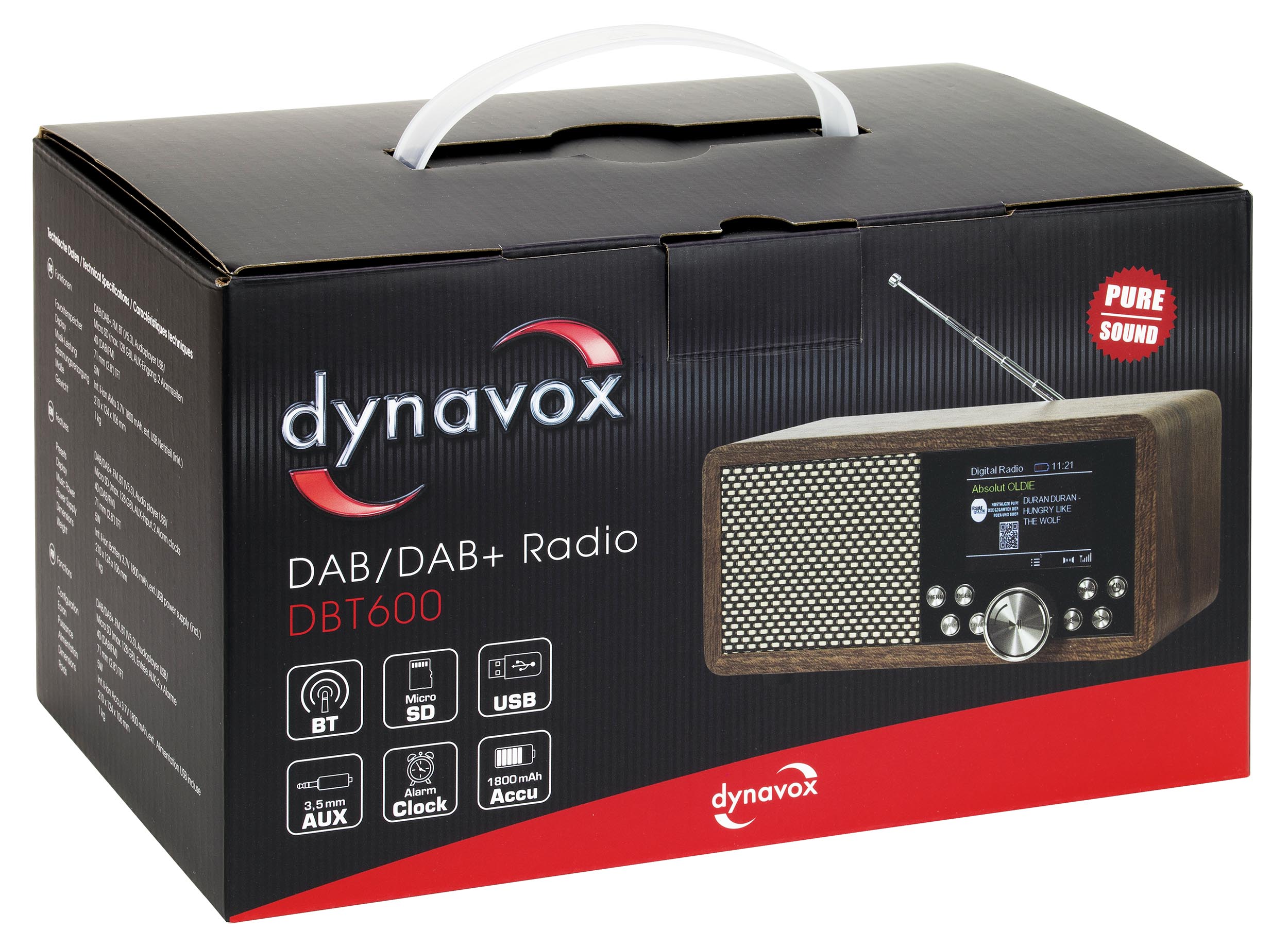 Dynavox DAB+ Radio DBT600 Packshot.