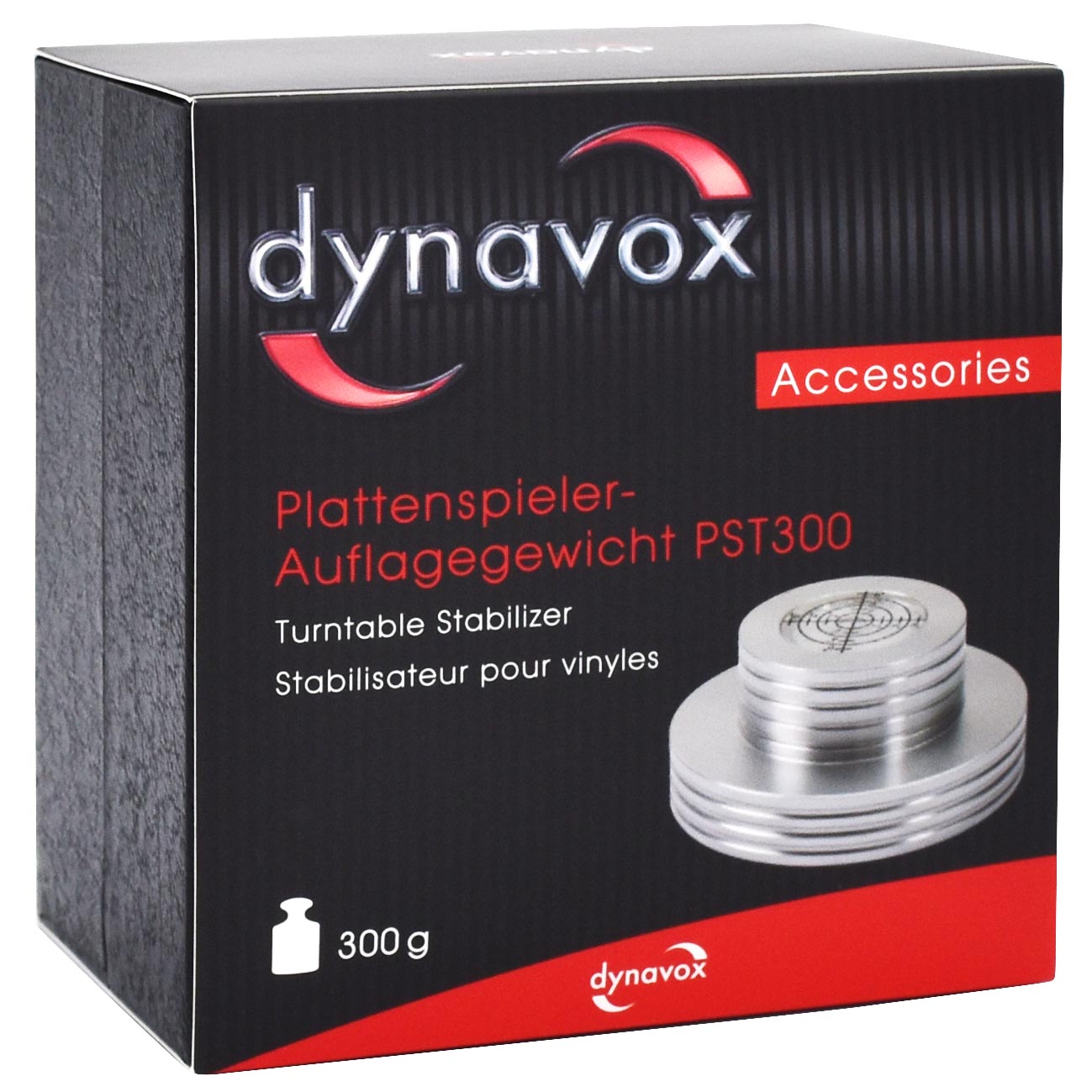 So wird der Dynaox Stabilizer PST300 geliefert.