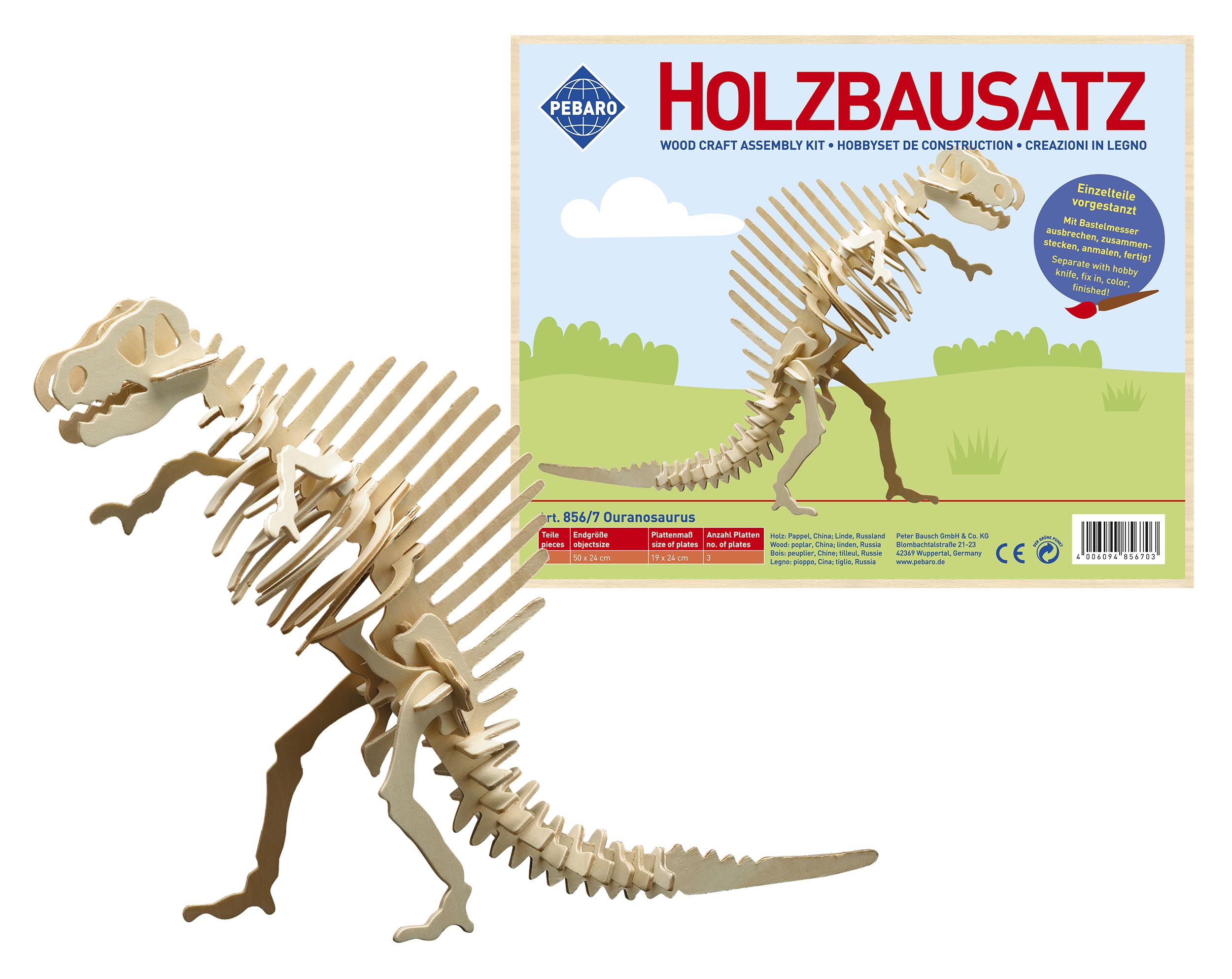 Pebaro Holzbausatz Ouranosaurus.