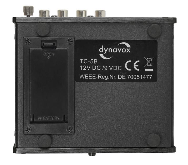 Dynavox Phono-Vorverstärker TC-5B Unterseite.