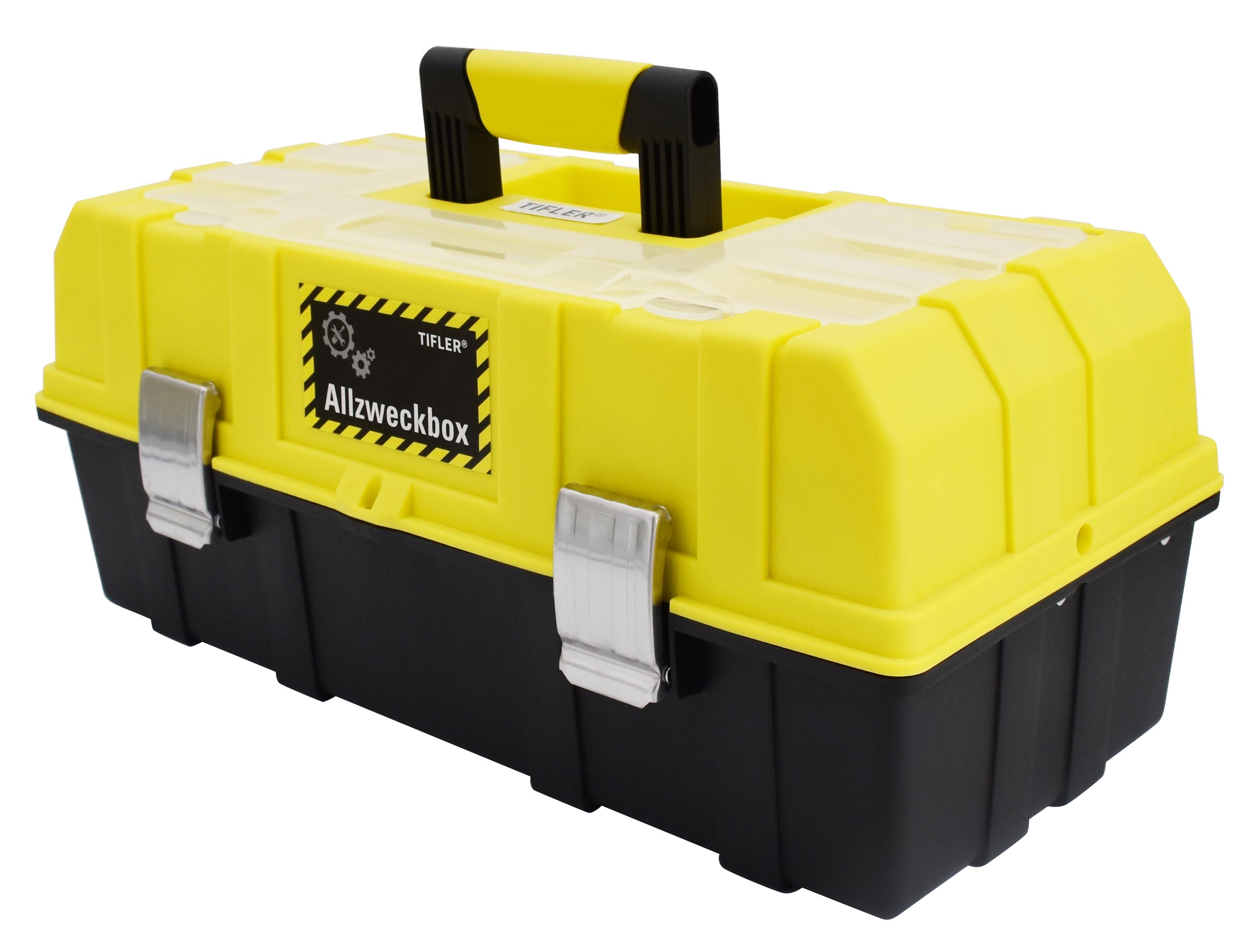 Die Tifler Allzweckbox eignet sich insbesondere für leichtes Werkzeug wie die Anglerausrüstung.