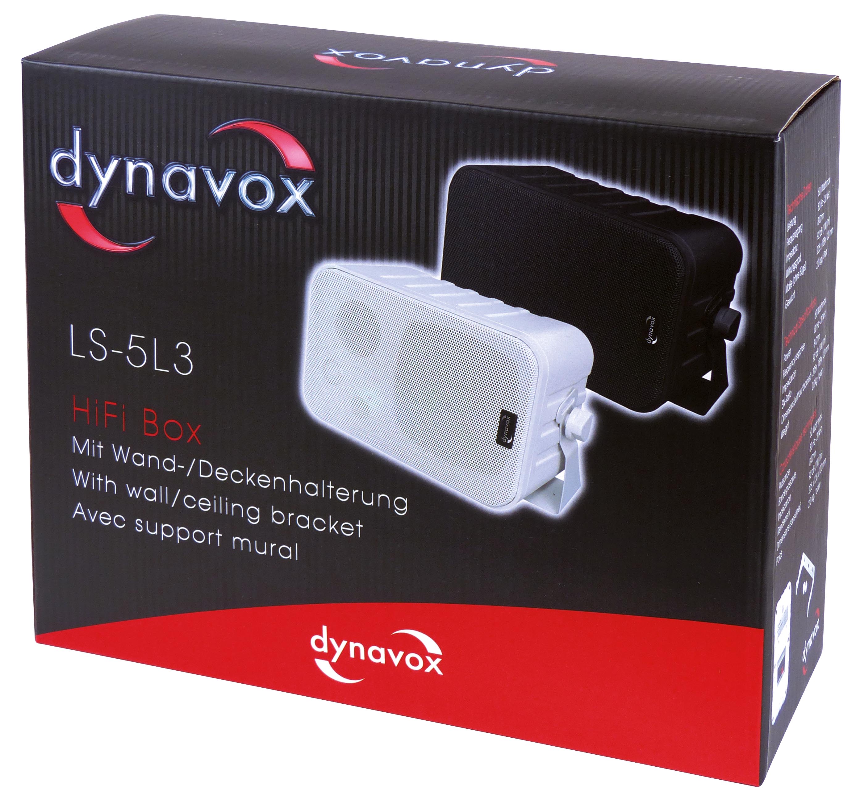 So werden die Dynavox-Boxen geliefert.