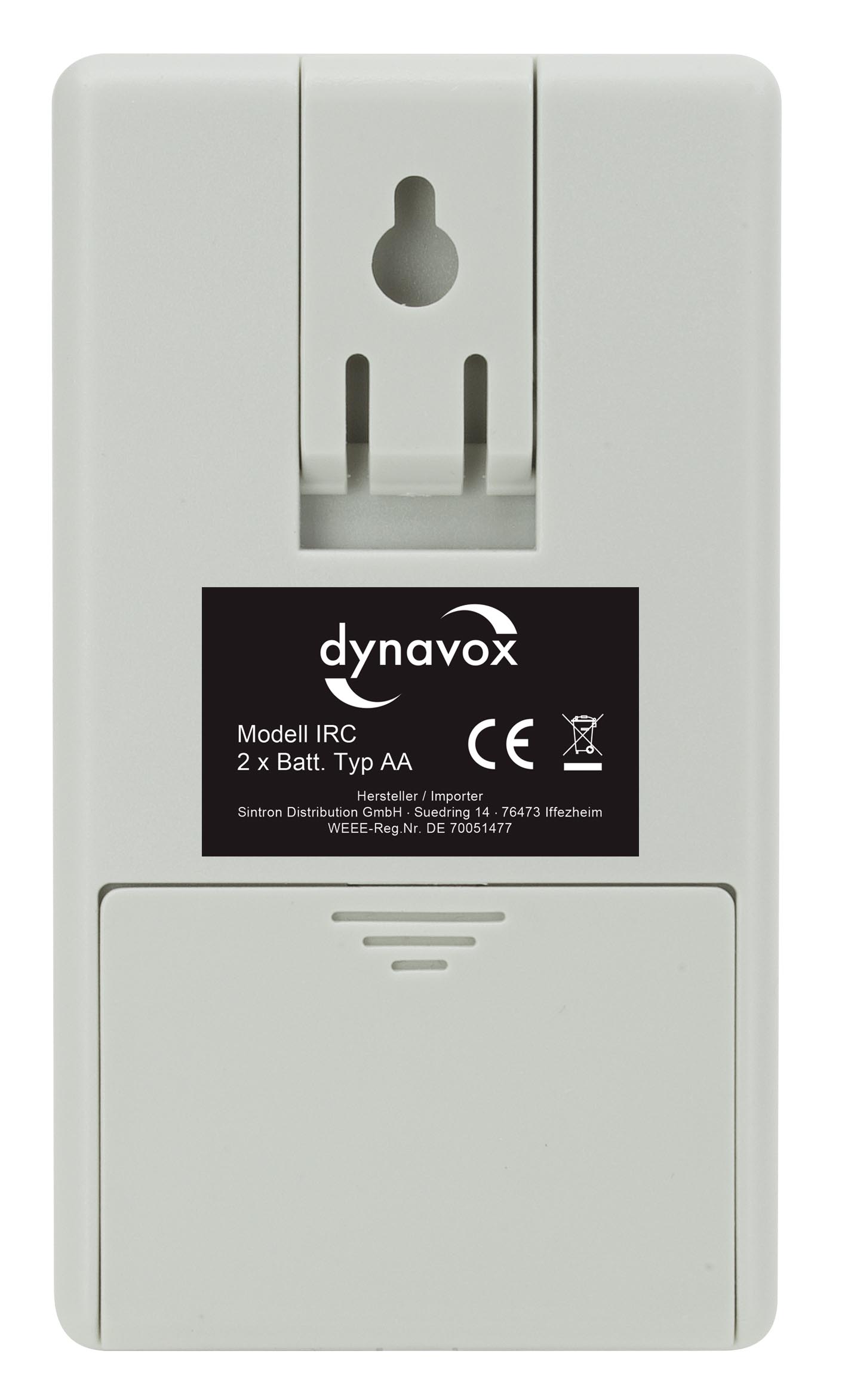 Dynavox IR-Signatester für Fernbedienungen Rückseite.