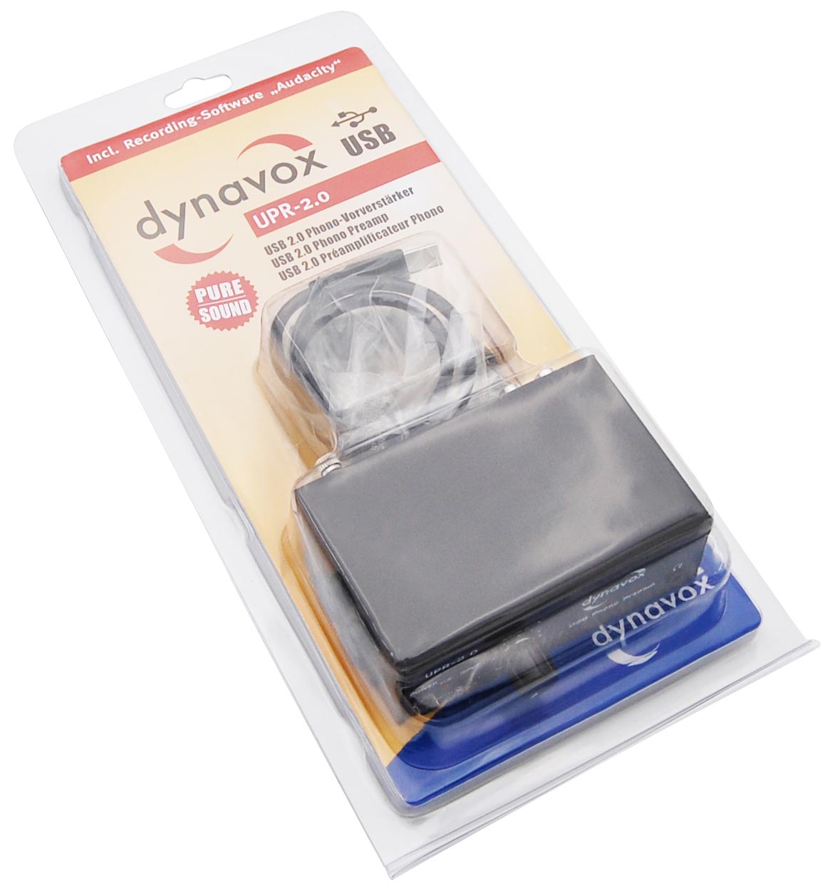 So wird der Dynavox UPR-2.0 Schwarz geliefert