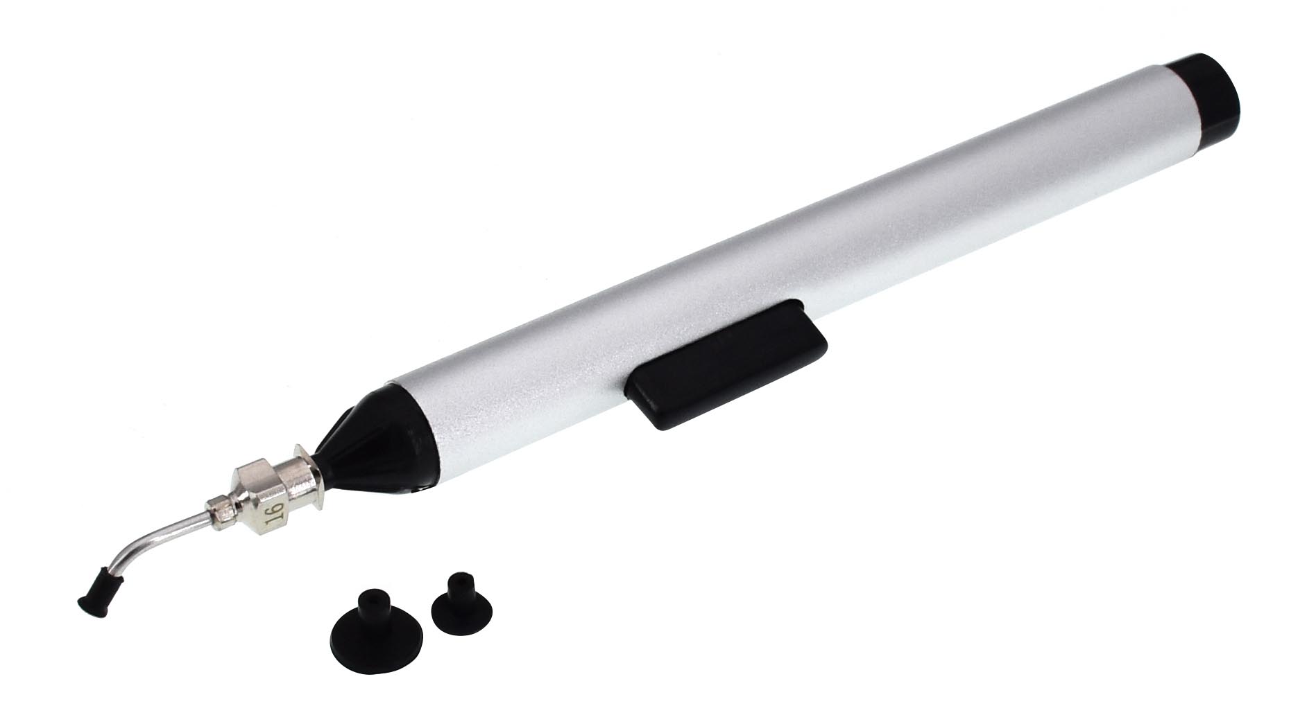 Der Vakuumstift eignet sich für kleine Bauteile bis 40 Gramm.