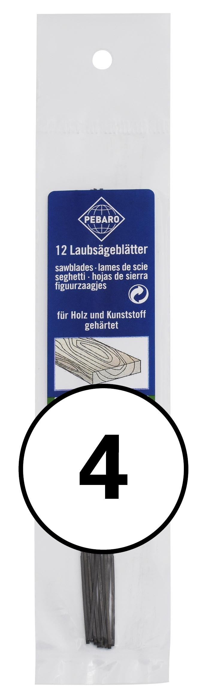 Pebaro 12 Laubsägeblätter, Extra Qualität