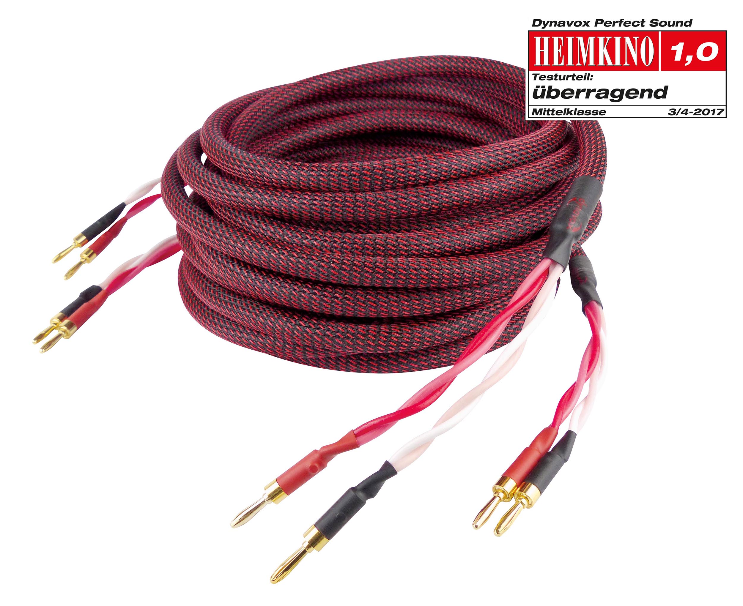 Dynavox Perfect Sound Lautsprecherkabel, Paar, 5 Meter