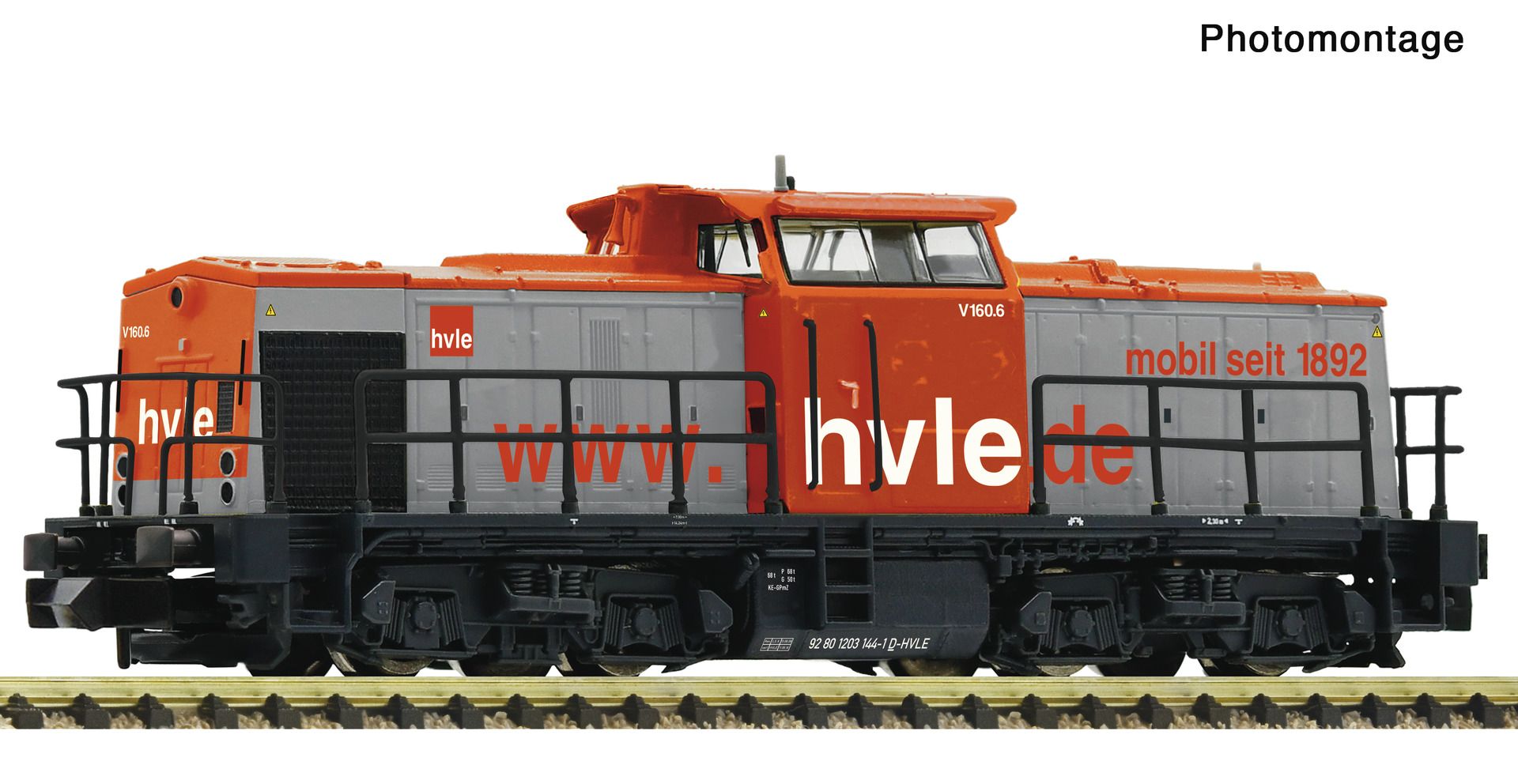 Fleischmann 7370033 - Diesellok V 160.6, HVLE, Ep.VI, DC-Sound
