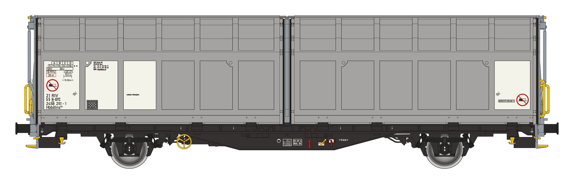 Albert Modell 245058 - Schiebewandwagen Hbbillns, H-GYC, Ep.VI