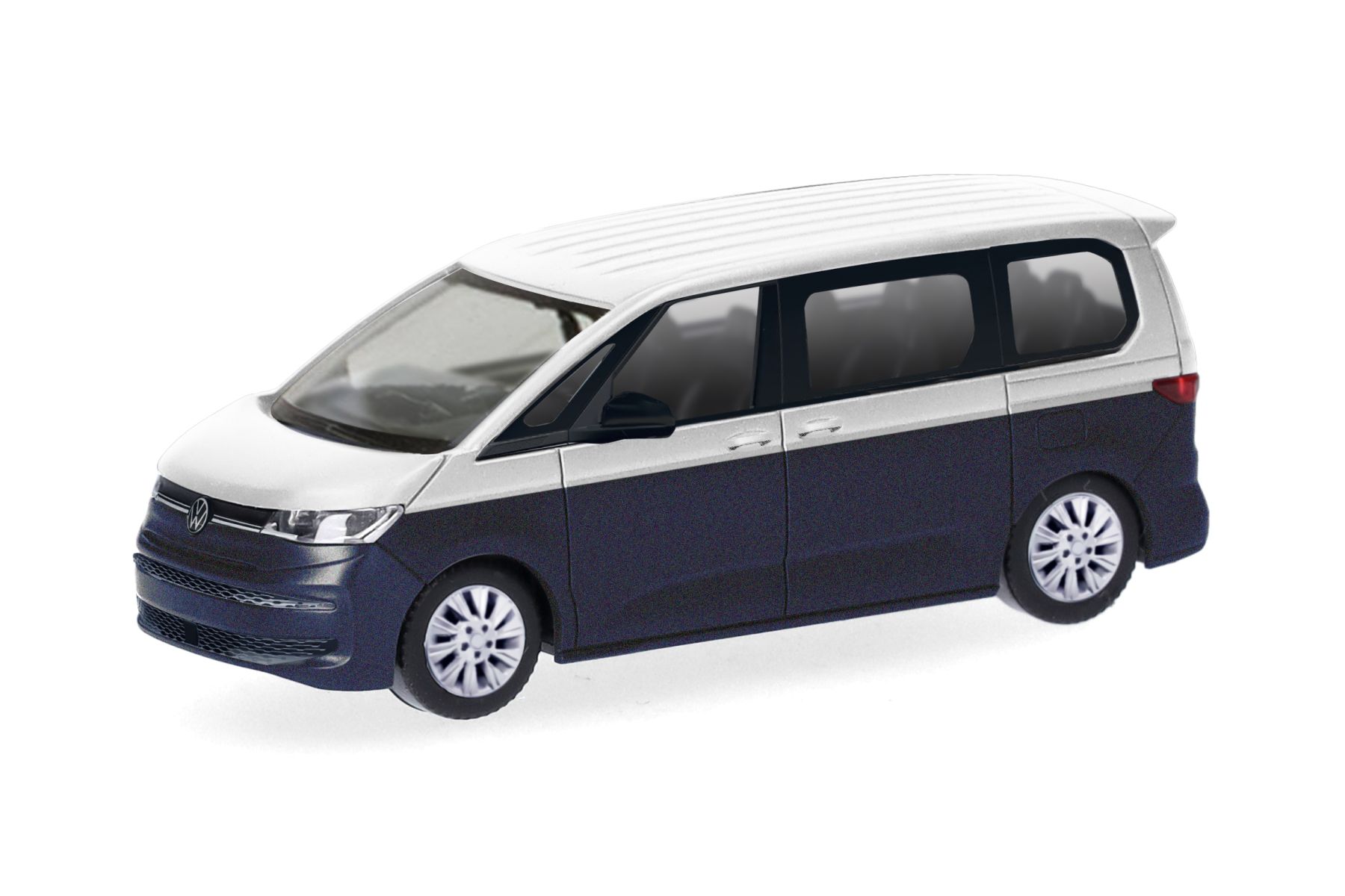 Herpa 430425 - Volkswagen (VW) Multivan Bi-Color, candyweiß-starlightblue