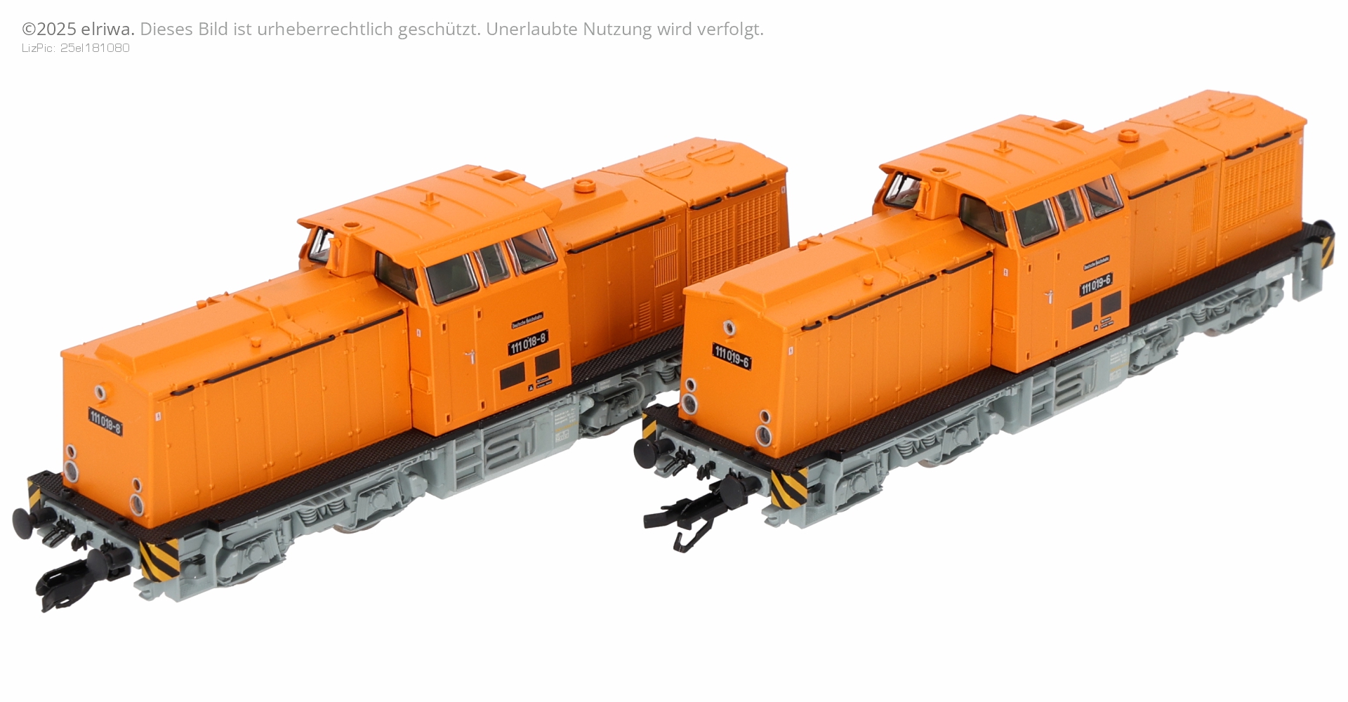 Roco 7390011 - 2er Set Dieselloks 111 018-8 und 111 019-6, DR, Ep.IV, DC-Sound