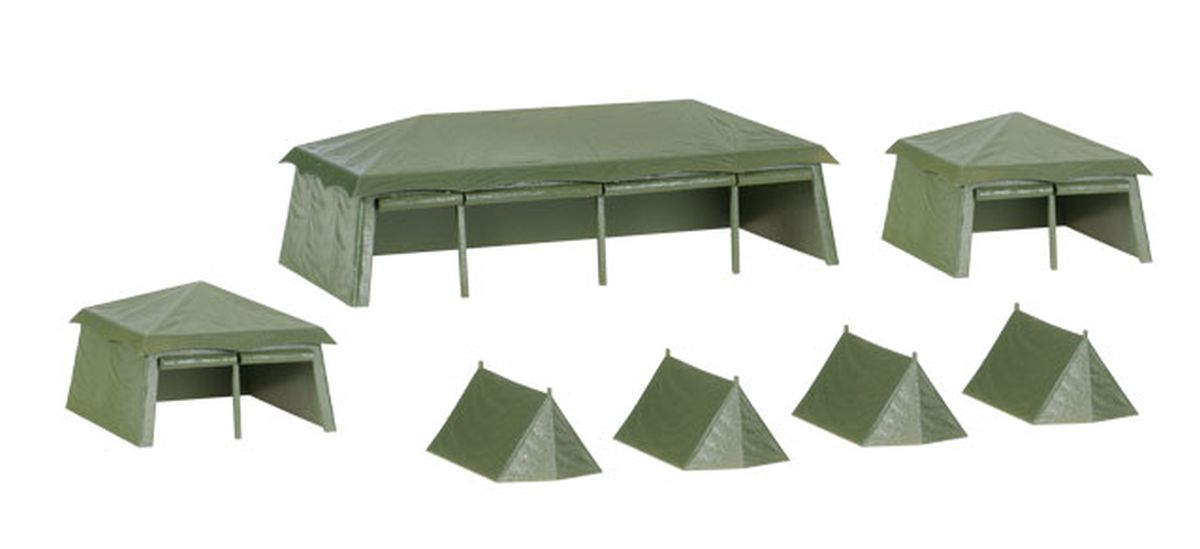 Herpa 745826 - Bausatz Zelte (7 Stück) Militär