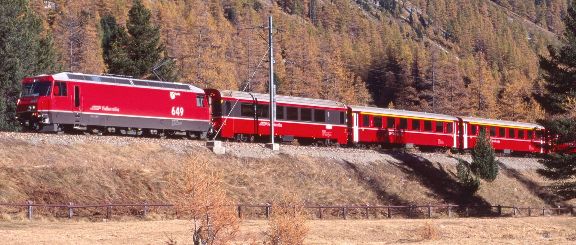 Bemo 1259109 - E-Lok Ge 4/4 III 649 Universallok "Lavin", RhB, Ep.V