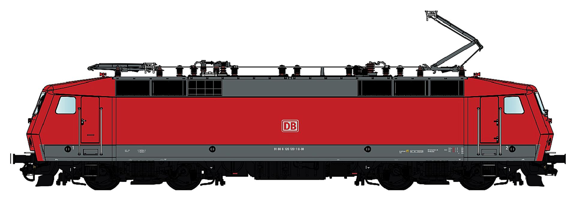 L.S. Models 16588-AC - E-Lok BR 120.2, DB Regio, Ep.VI, AC-Digital