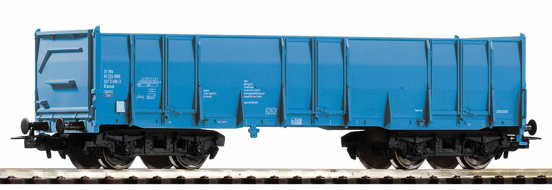 Piko 98546-B3 - Hochbordwagen Eaos, blau, SBB, Ep.VI, blau, Betriebsnummer 3