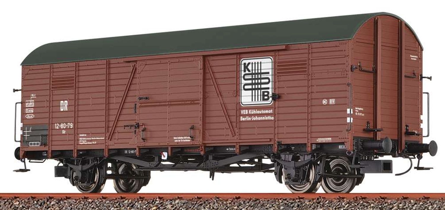 Brawa 50452-A23 - Gedeckter Güterwagen Glr, DR, Ep.III 'VEB Kühlautomat'