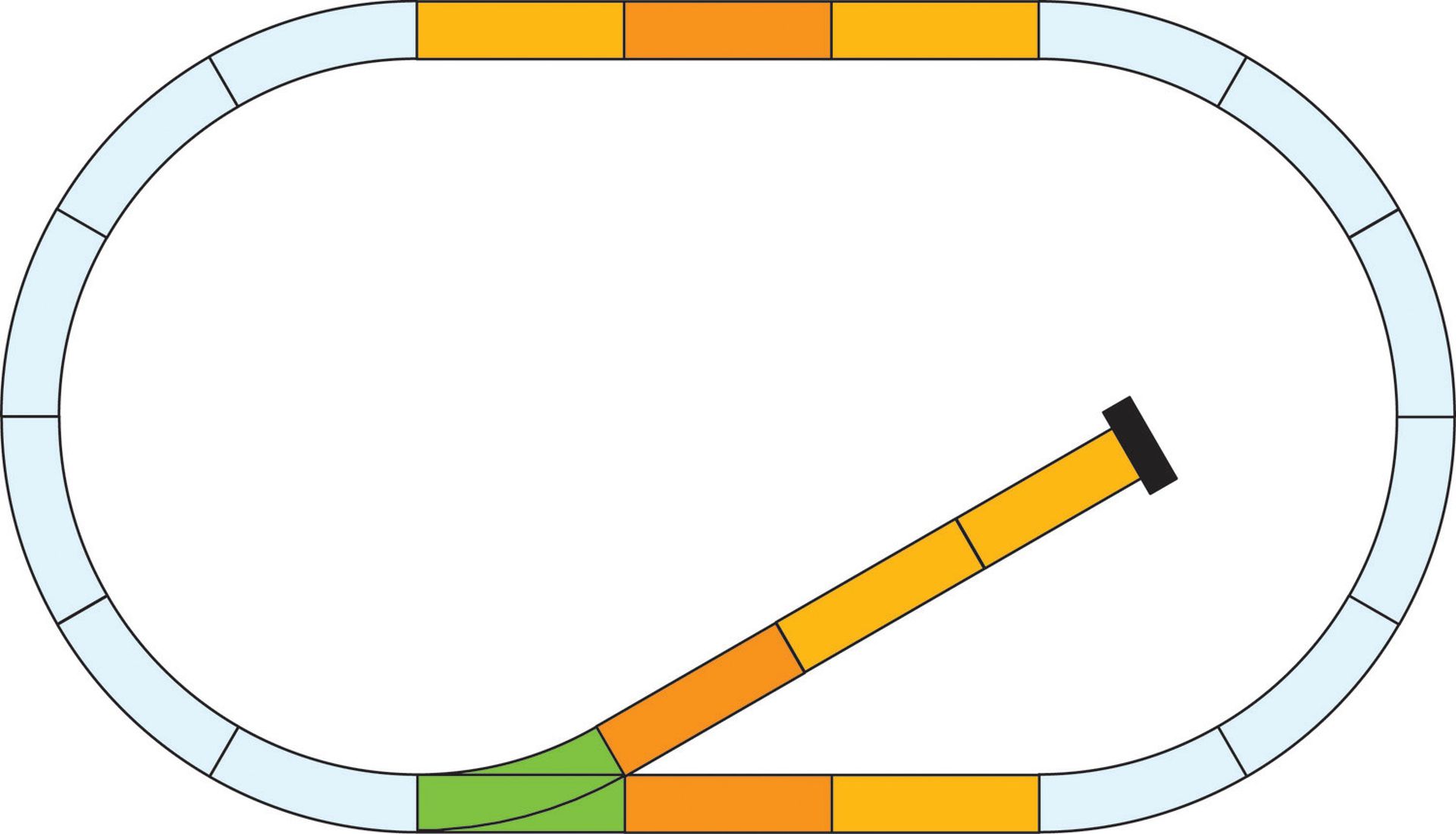 Piko 35301 - G-Gleis Ergänzungsset mit Prellbock