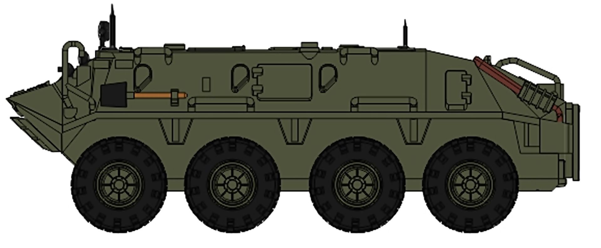 NPE NA 88270 - Schützenpanzer SPW 60 PA NVA Führungsfahrzeug