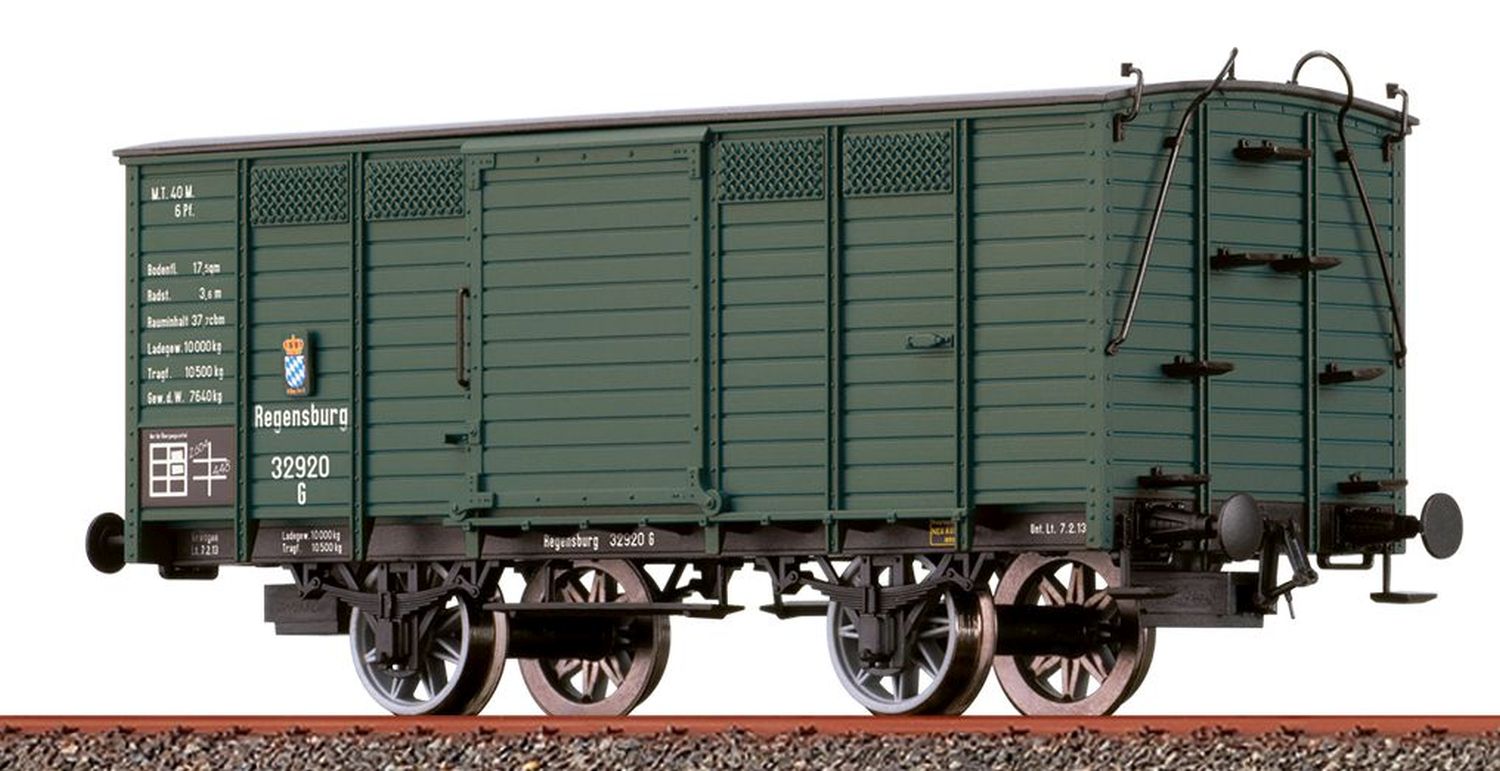 Brawa 48039 - Gedeckter Güterwagen G, K.Bay.Sts.B., Ep.I