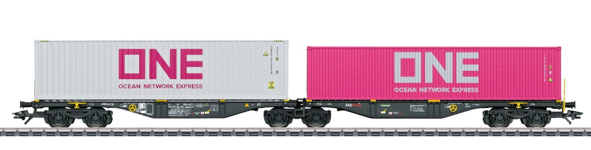 Märklin 47814 - Doppel-Containertragwagen Sggrss 80, RailReLease, Ep.VI 'ONE'