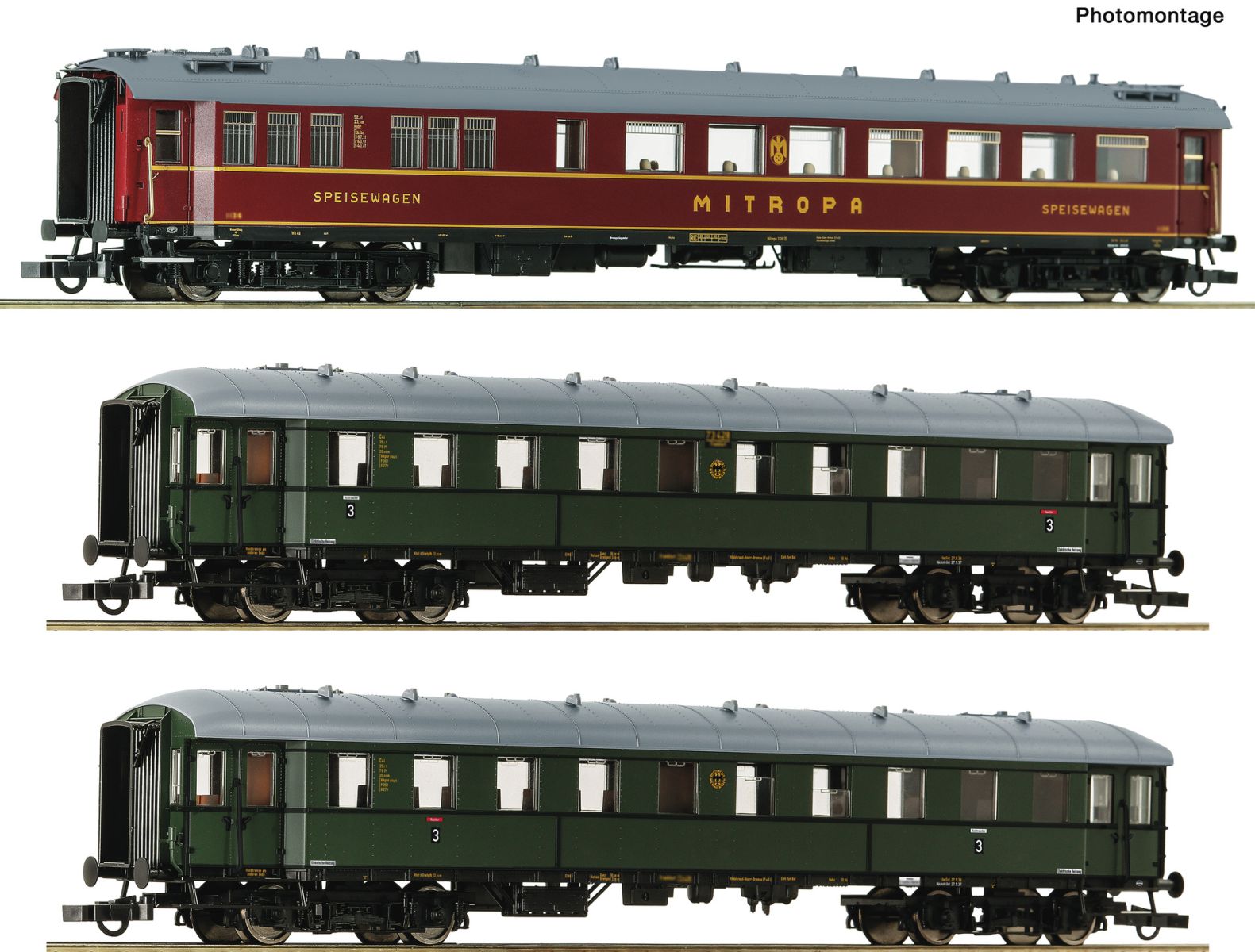 Roco 6200057 - 3er Set Personenwagen 'Zwickauer Traditionszug', DR, Ep.IV, Set 2 Roco 6200057 - 3er Set Personenwagen 'Zwickauer Traditionszug', DR, Ep.IV, Set 2