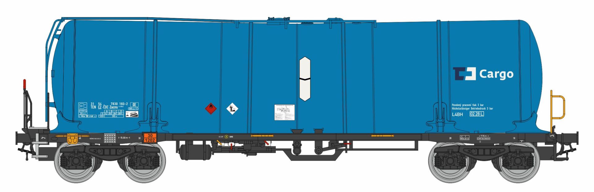 igra 96210048 - Kesselwagen Zacns 88, CD-Cargo, Ep.VI