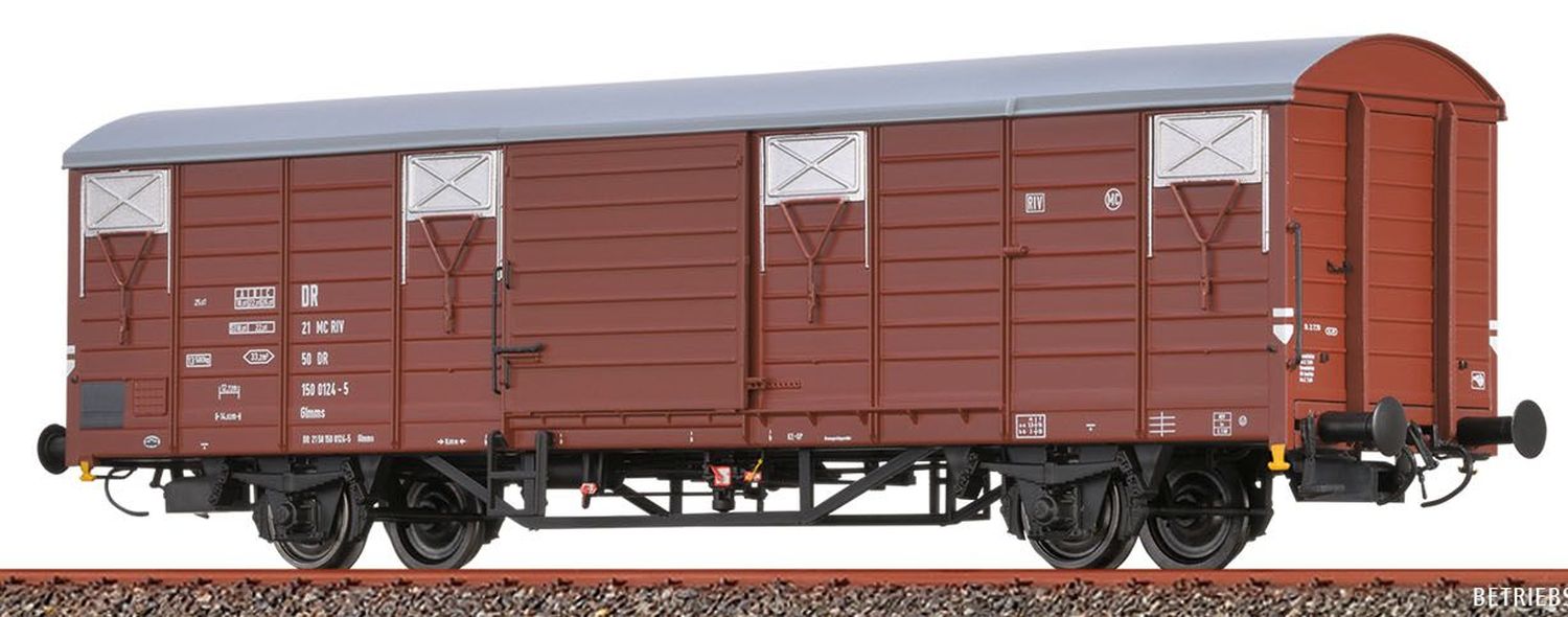 Brawa 49909-A24 - Gedeckter Güterwagen Glmms, DR, Ep.IV