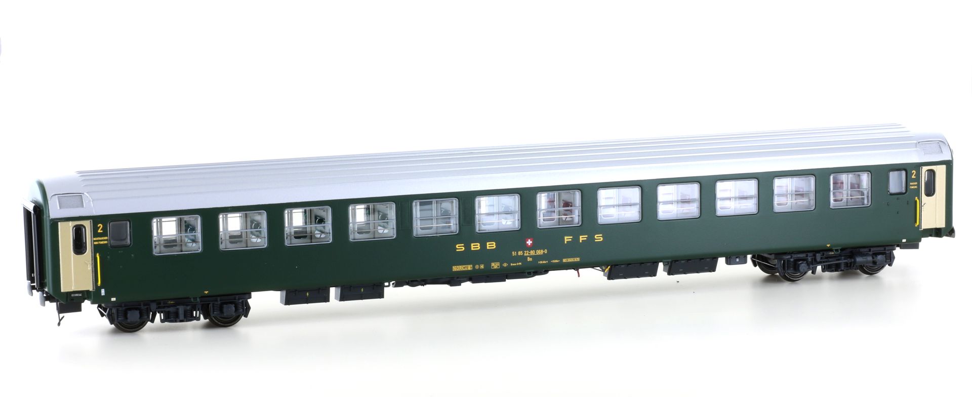 L.S. Models 472004 - Personenwagen UIC-X BM, 2. Klasse, SBB, Ep.IV