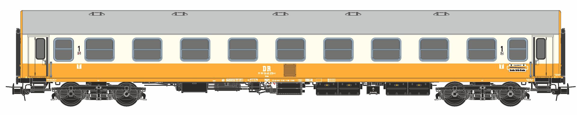 Robo XXXXXX-B - 8er Set Personenwagen 'Städteexpress', DR, Ep.IV, mit Innenbeleuchtung