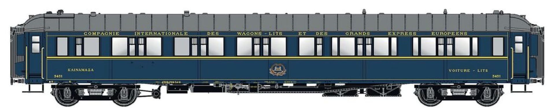 L.S. Models 49141 - Schlafwagen WL SG, CIWL/OSE, Ep.IIIc, mit Innenbeleuchtung