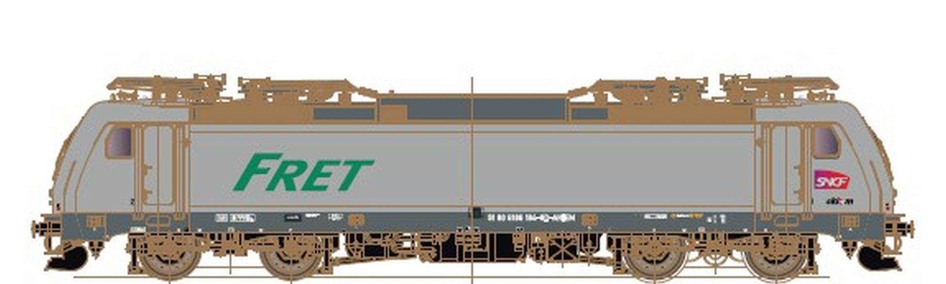 Lenz 40312-11 - Elektrolok 'Traxx' 186 184-4, SNCF/Fret, Ep.VI