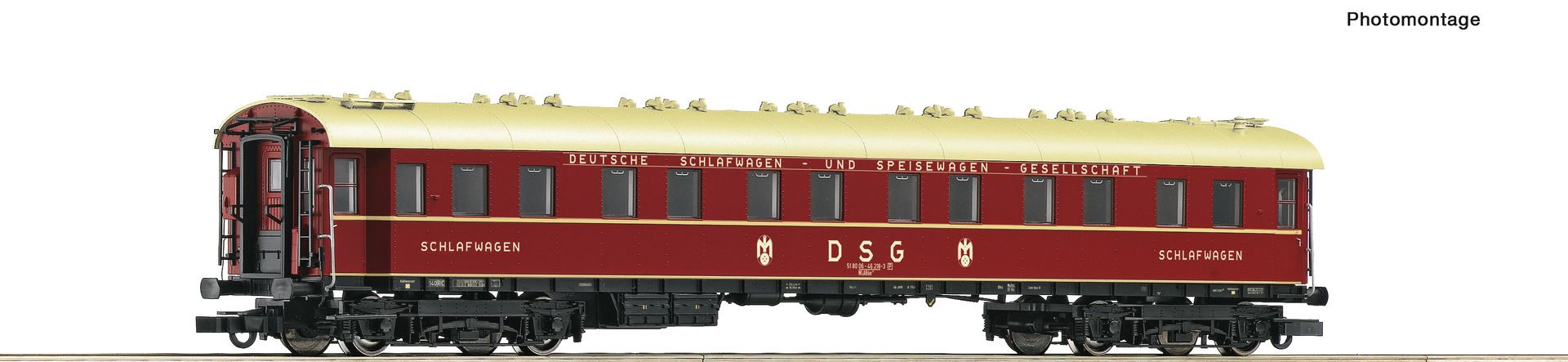 Roco 74870 - Schlafwagen DSG WLAB4üge, DB, Ep.IV