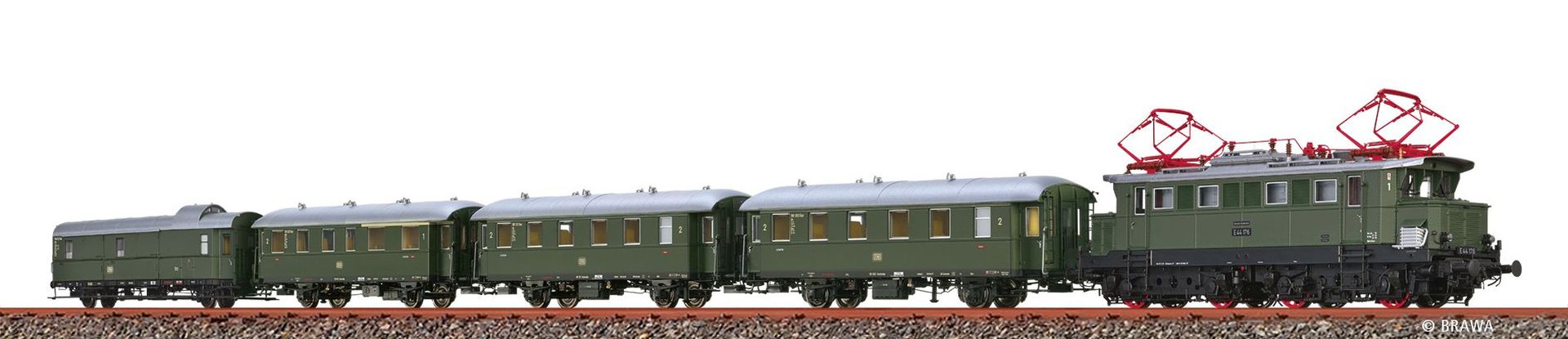 Brawa 50896 - Zugset Höllentalbahn mit E44 und Personenwagen, DB, Ep.III, AC-Sound-Extra