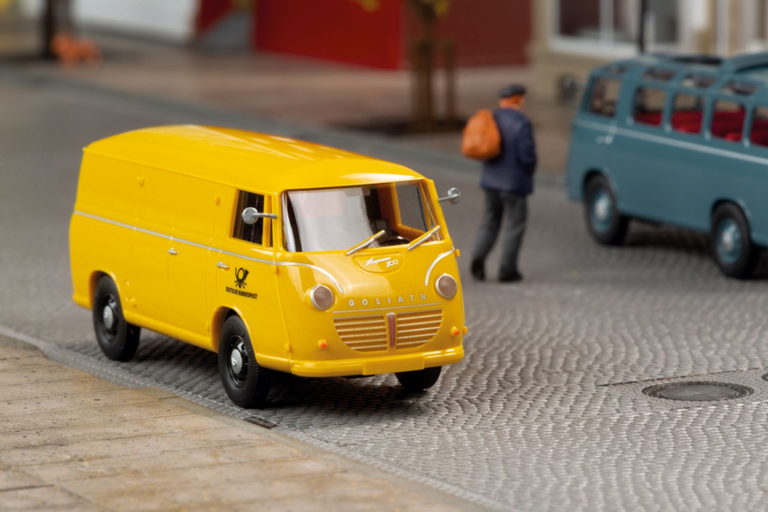 mini-car 66009 - Goliath Kastenwagen Deutsche Post - Fertigmodell
