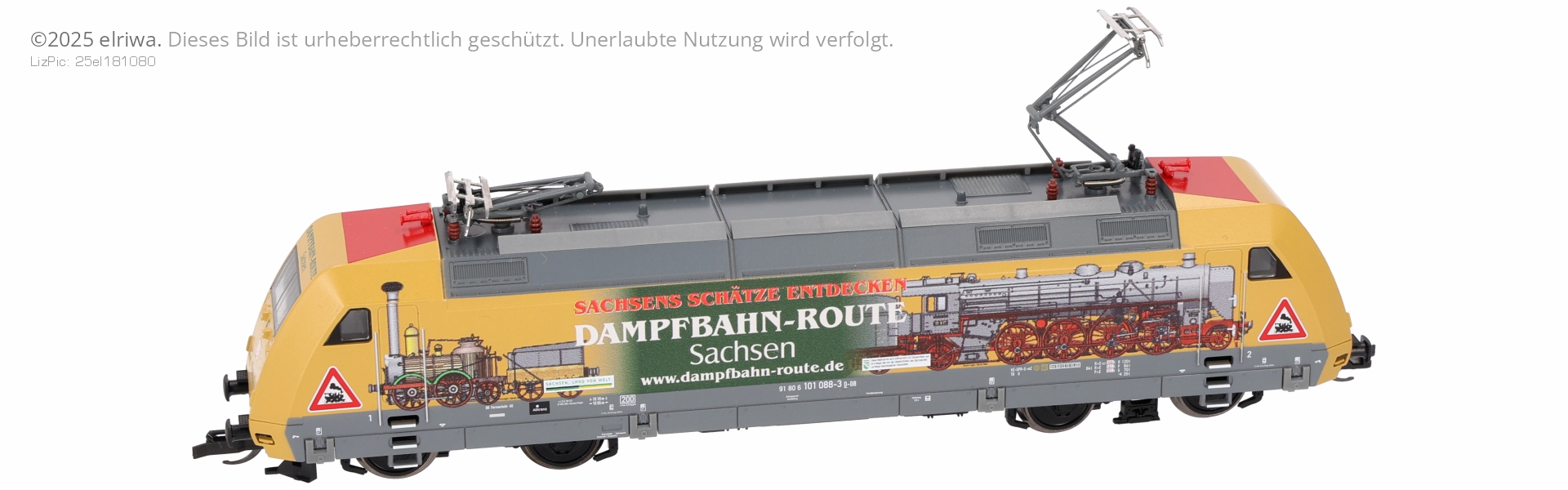 Tillig 502240-ZZ - E-Lok 101 088-3, DBAG, Ep.VI 'Dampfbahn-Route-Sachsen', DC-Sound