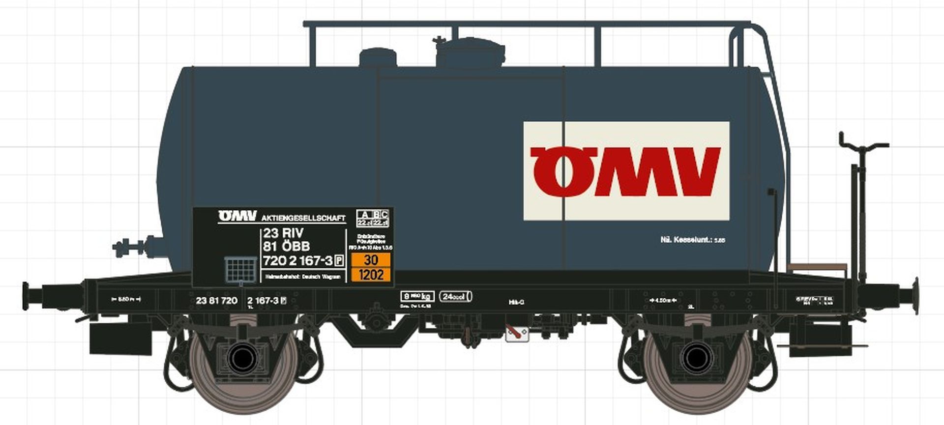 Exact-Train EX20522 - Kesselwagen, ÖBB, Ep.IV 'OMV' Exact-Train EX20522 - Kesselwagen, ÖBB, Ep.IV 'OMV'