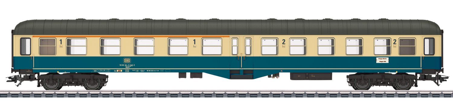 Märklin 43125 - Personenwagen ABylb 411 1./2. Klasse, DB, Ep.IV