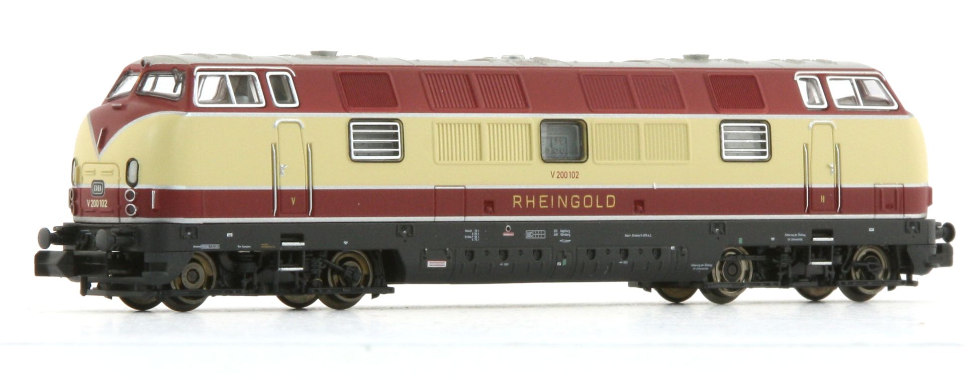 Piko 71607 - Diesellok V 200 102, DB, Ep.III 'Rheingold', rot-creme, DC-Sound