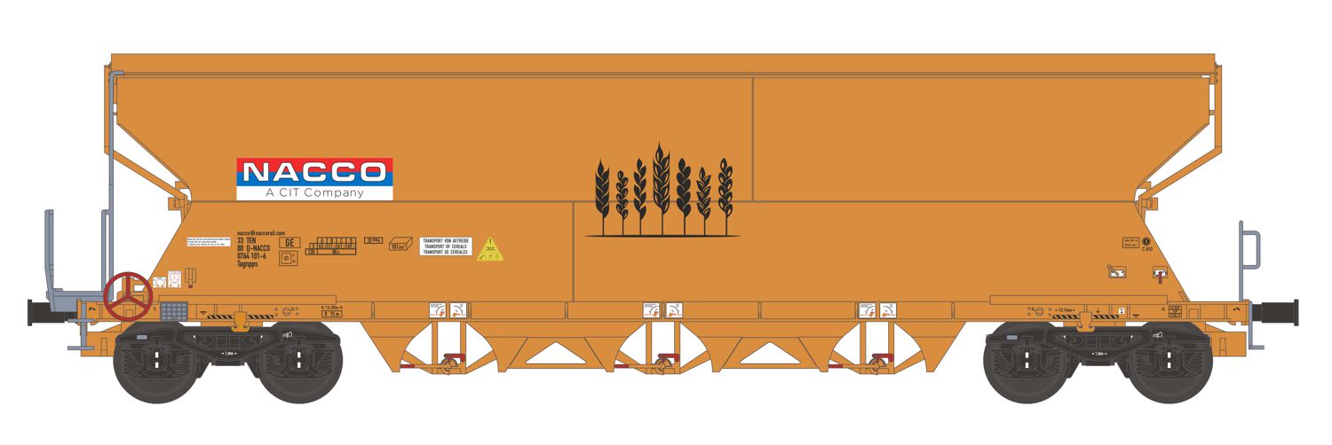 nme 511609 - Getreidewagen Tagnpps 101m³, NACCO, Ep.VI