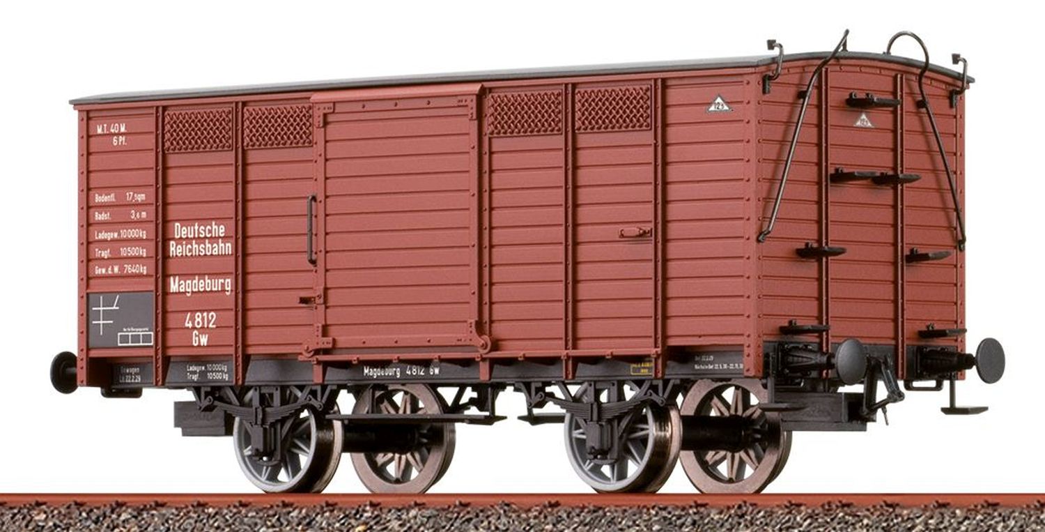 Brawa 48040 - Gedeckter Güterwagen Gw, DRG, Ep.II