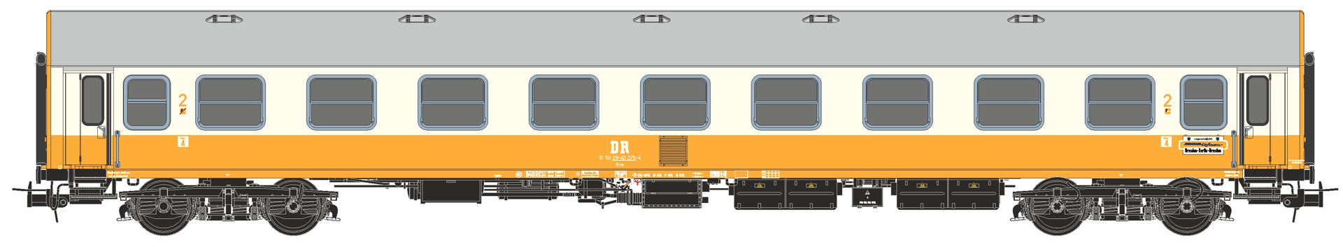 Robo 200111 - 8er Set Personenwagen 'Städteexpress', DR, Ep.IV, mit Innenbeleuchtung