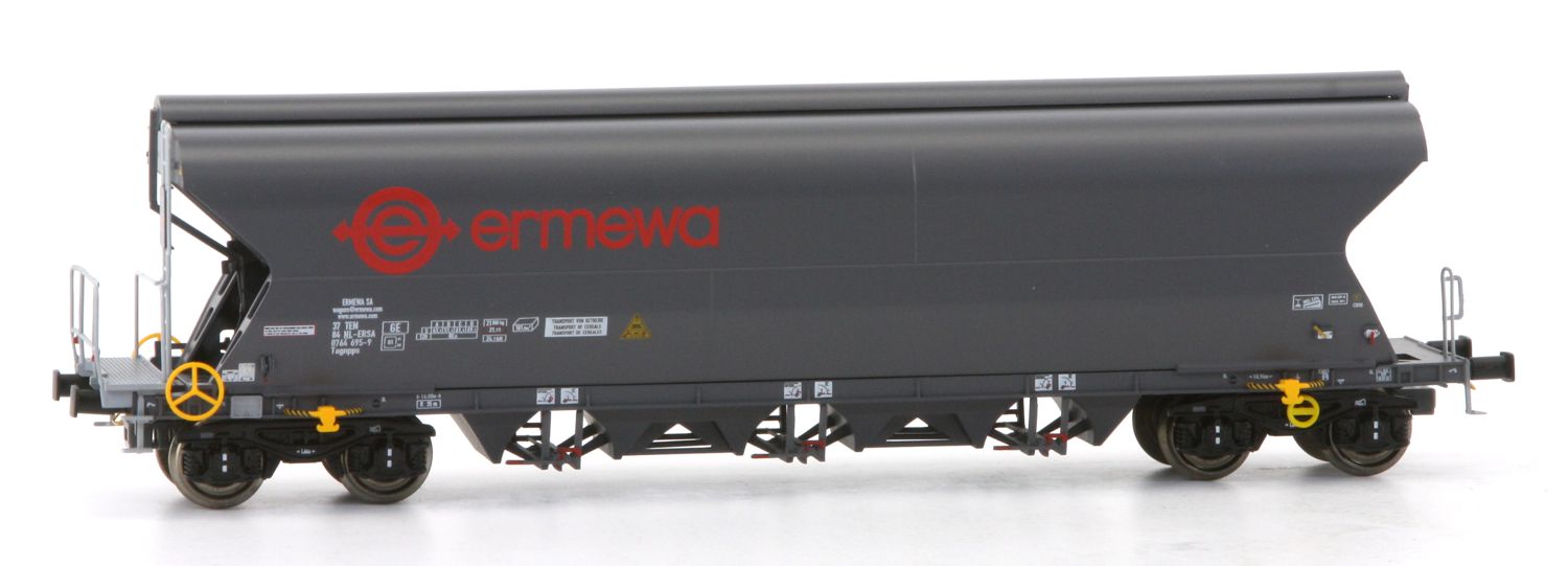 NME - Set De Wagons Silo Nacco Tagnpps 101m³ (4 Wagons) - échelle HO, Neuf