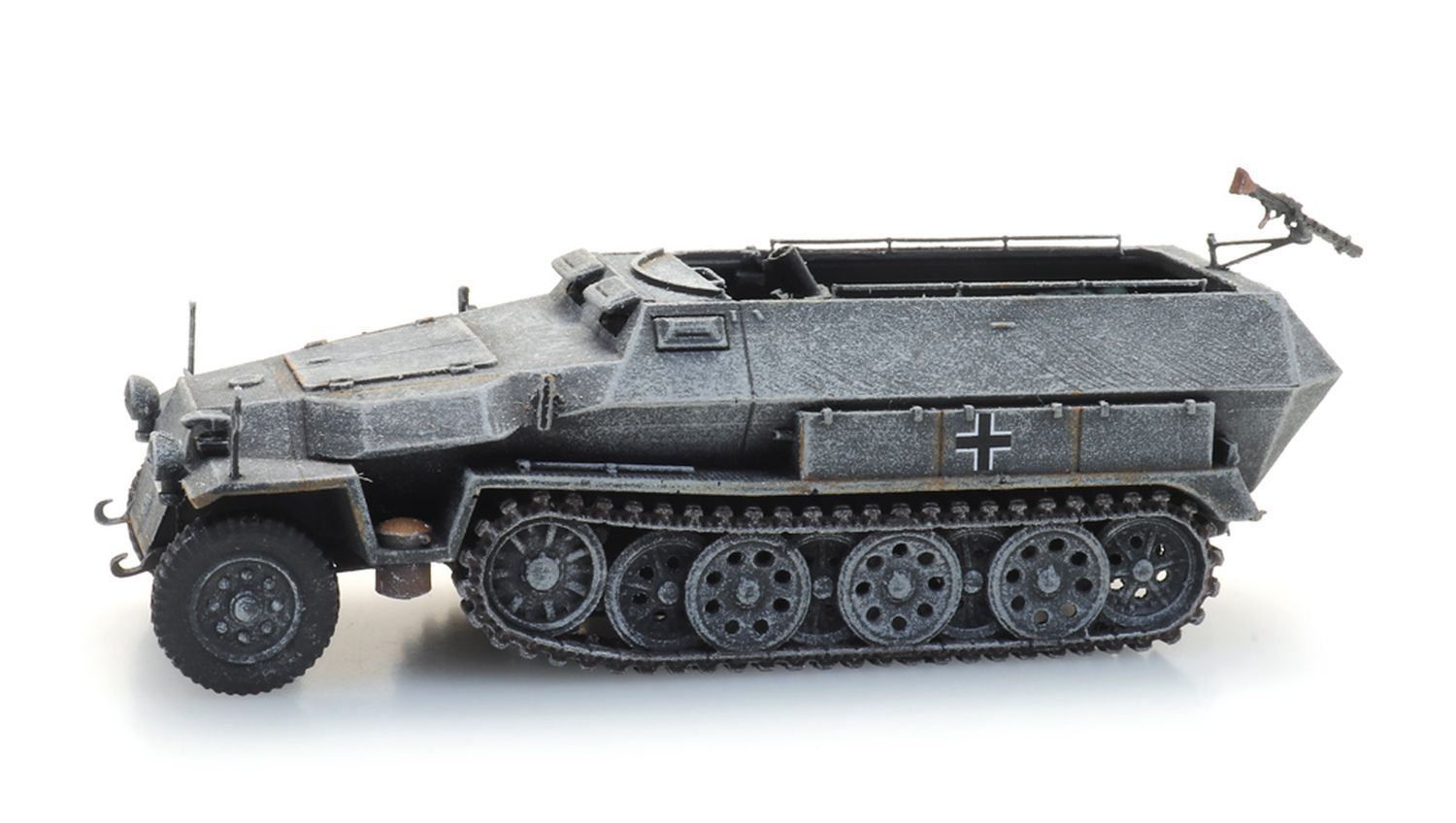 Artitec 6870477 - Wehrmacht Sd.Kfz. 251/2 Ausführung C, Granatwerfer Winter