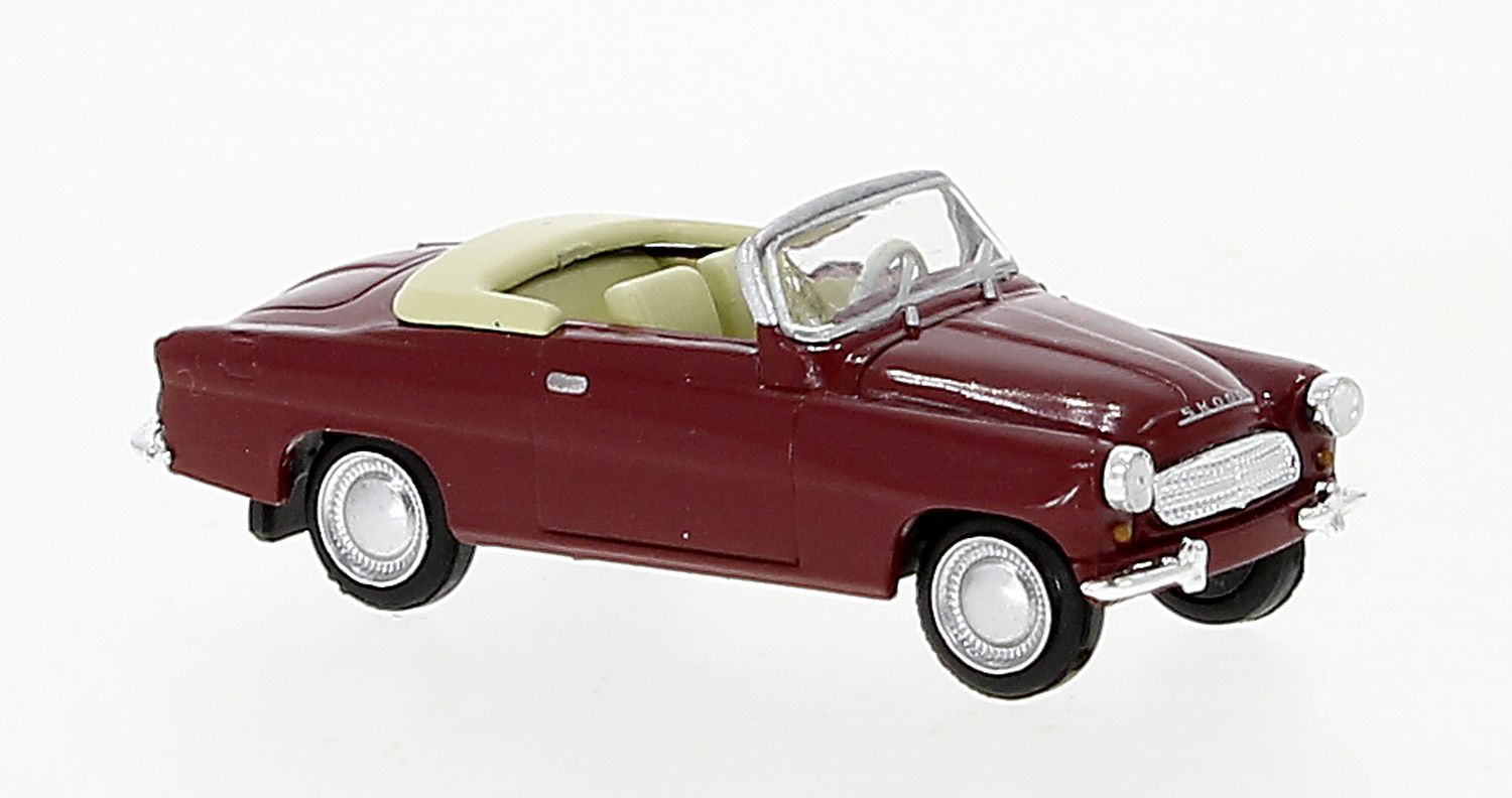 Brekina 27437 - Skoda Felicia, dunkelrot, 1959