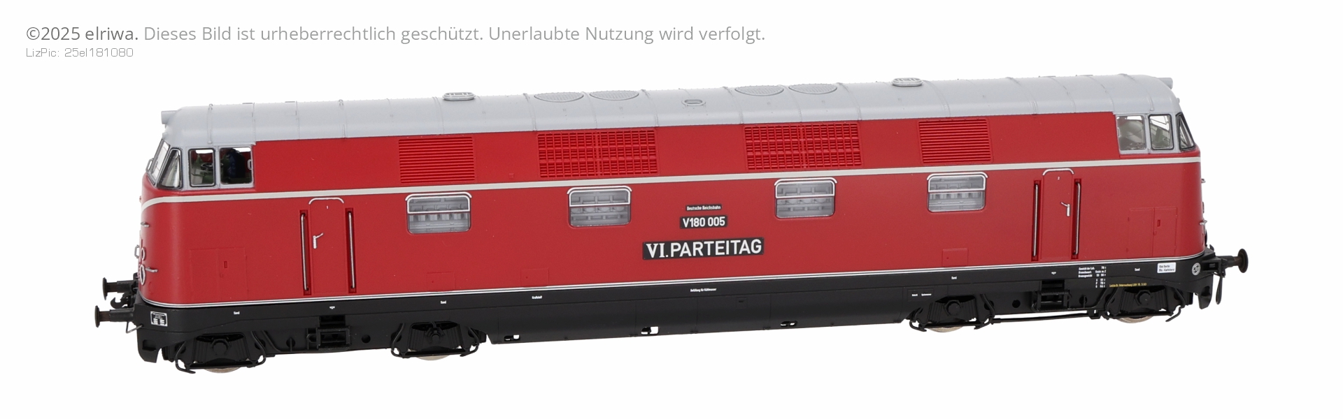 Roco 7300076 - Diesellok V 180 005, DR, Ep.III 'VI. Parteitag'