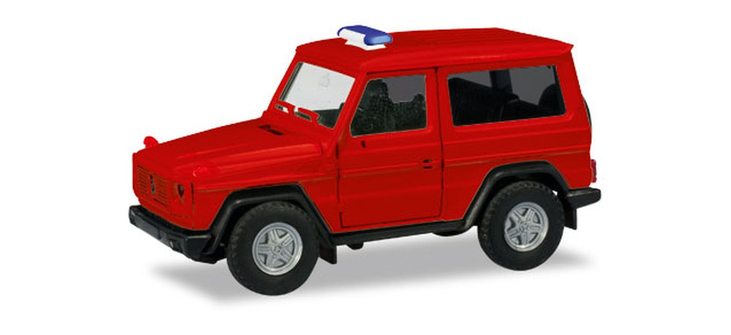 Herpa 013086 - MiniKit: Mercedes-Benz G-Modell, rot (unbedruckt / Blaulichtbalken wird beigelegt)